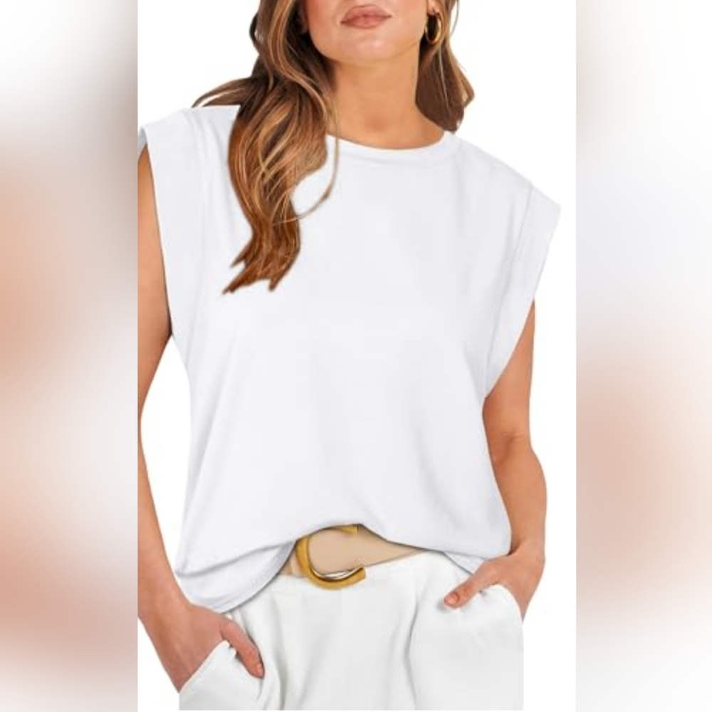 a new day Classic White Muscle Tee Size XS Nwt